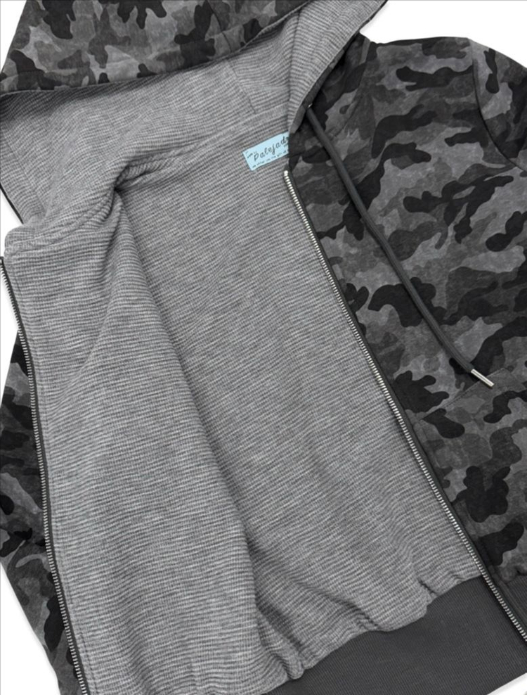 (새상품) 페일제이드 카모 와플 후드집업 챠콜 차콜 이미지