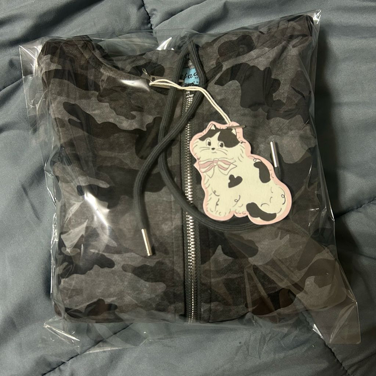 (새상품) 페일제이드 카모 와플 후드집업 챠콜 차콜 이미지