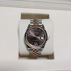 (새제품) 롤렉스 여성 데이저스트 31미리 로즈골드 초코 6시 다이아 이미지