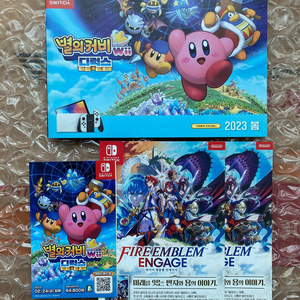 닌텐도 스위치 별의 커비 카비 파이어 엠블렘 앰블램 판촉물 이미지