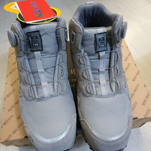k2-110(GR) 안전화 255 천연가죽 메쉬 박스새제품 k2안전화 이미지