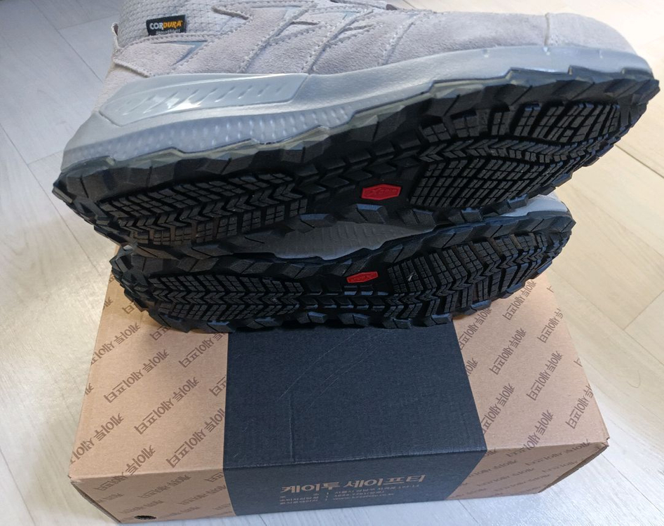 k2-110(GR) 안전화 255 천연가죽 메쉬 박스새제품 k2안전화 이미지