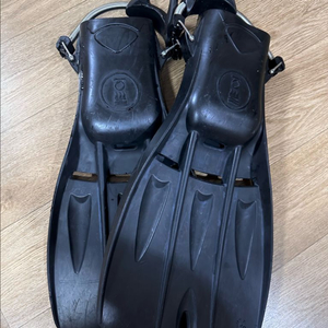 스쿠버다이빙 포스엘리먼트 제트핀 블랙 M사이즈(텍핀 포함) 이미지