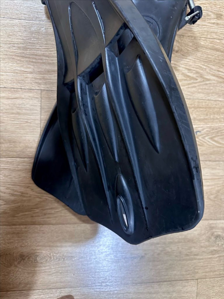 스쿠버다이빙 포스엘리먼트 제트핀 블랙 M사이즈(텍핀 포함) 이미지