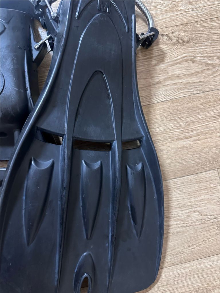 스쿠버다이빙 포스엘리먼트 제트핀 블랙 M사이즈(텍핀 포함) 이미지