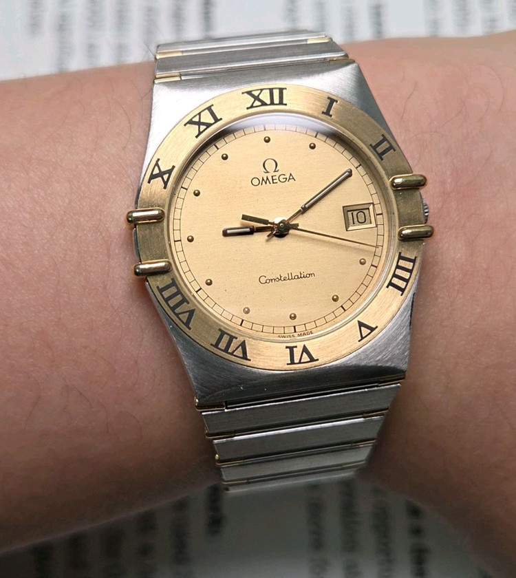 빈티지 오메가 컨스틸레이션 샴골판 골드콤비 하프바 쿼츠 브레이슬릿 ver. 이미지