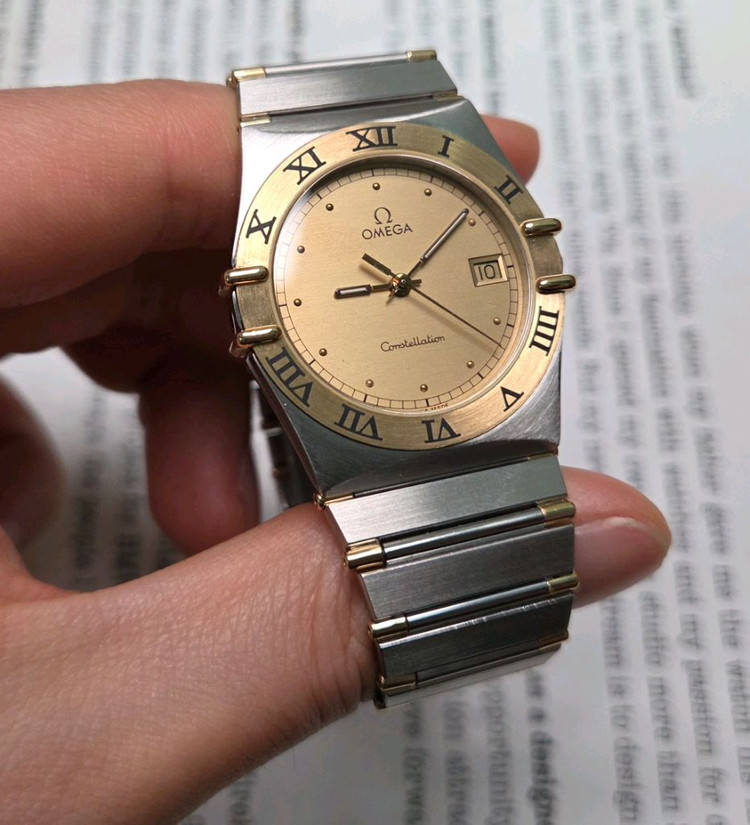 빈티지 오메가 컨스틸레이션 샴골판 골드콤비 하프바 쿼츠 브레이슬릿 ver. 이미지