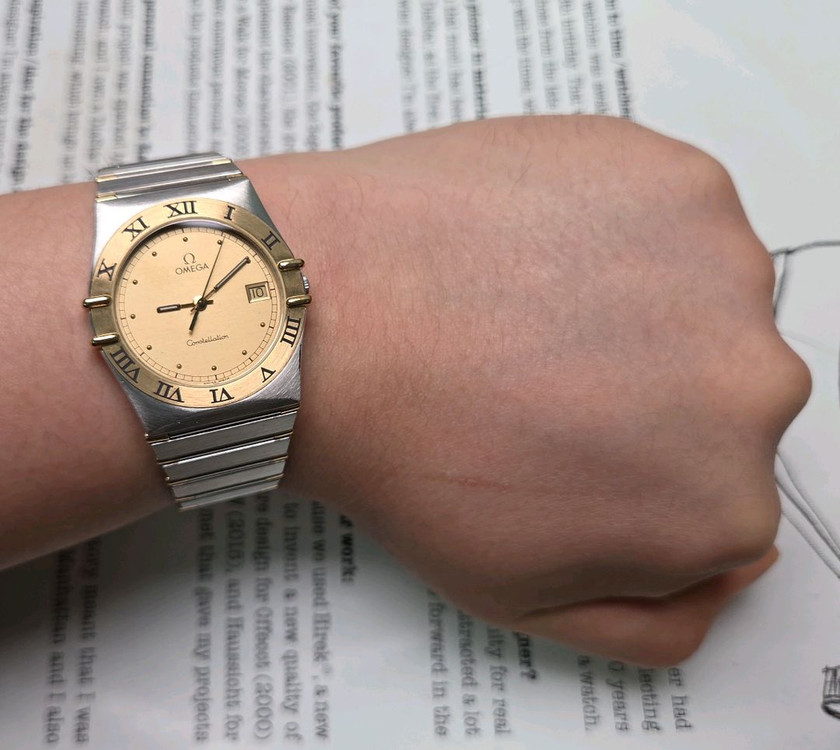 빈티지 오메가 컨스틸레이션 샴골판 골드콤비 하프바 쿼츠 브레이슬릿 ver. 이미지