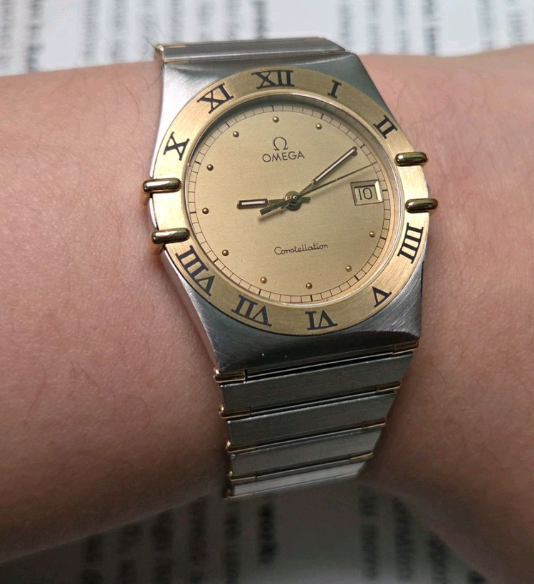 빈티지 오메가 컨스틸레이션 샴골판 골드콤비 하프바 쿼츠 브레이슬릿 ver. 이미지