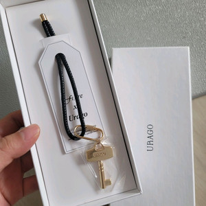 URAGO 골드 열쇠 키링 / 유라고 가방고리 백참 이미지