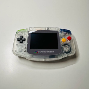 닌텐도 GBA 게임보이 어드밴스 슈퍼패미컴 클리어 백라이트 에디션 판매 이미지