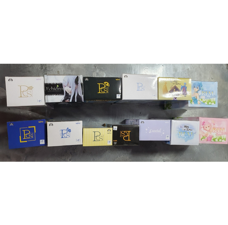 리제로 피규어 세트 - 13개 일괄 이미지