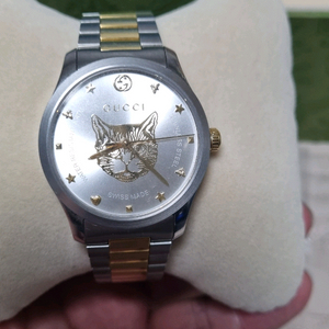 구찌 고양이 콤비 시계 이미지