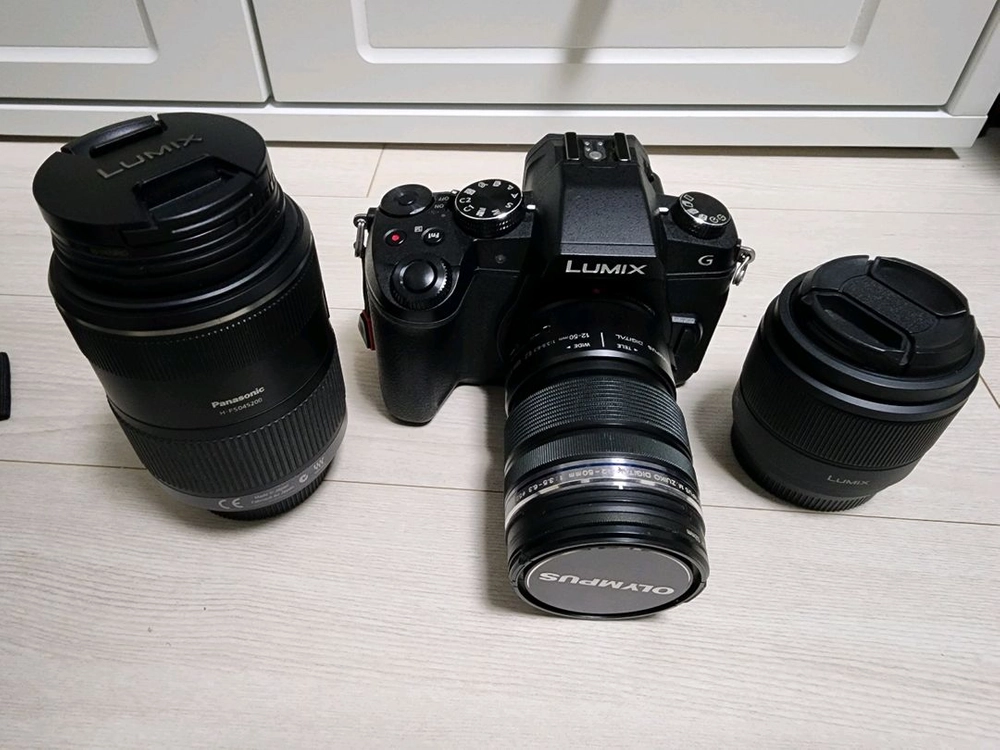 파나소닉 루믹스 G85 미러리스 카메라 + 렌즈 3개 이미지