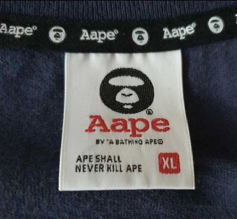 일본 정품 AAPE 에이프 반팔티셔츠 XL 이미지