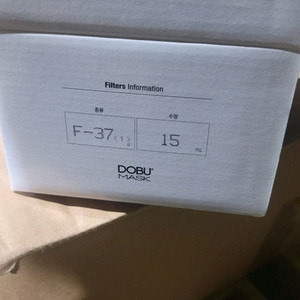 도부방진마스크용 F-37 방진1급 필터 15매 이미지