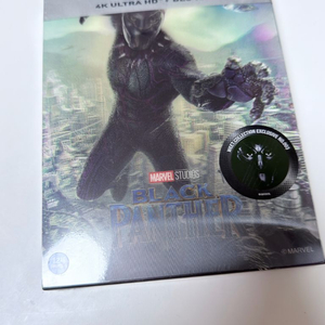 [4K 블루레이](미개봉)블랙 팬서 : 렌티큘러 풀슬립 스틸북 한정판 B2 (2disc: 4K UHD + 2D) 이미지