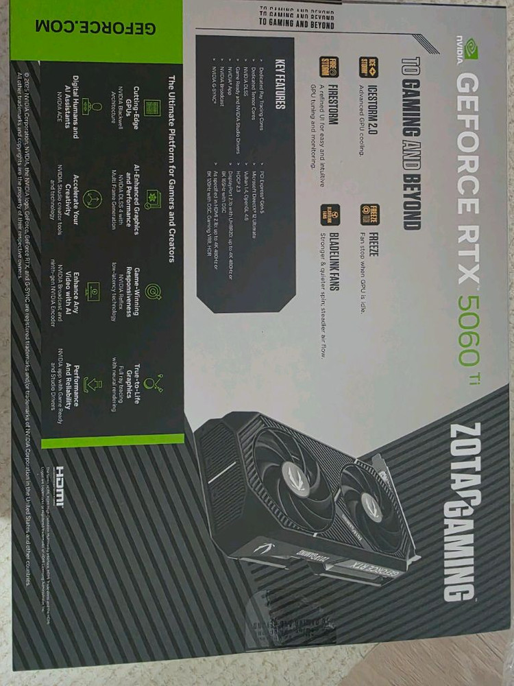 조텍 RTX 5060 Ti 그래픽카드 새제품 이미지