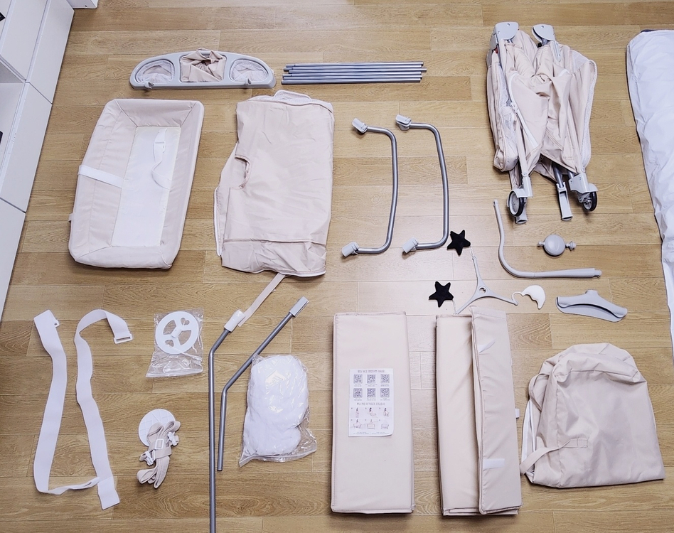 [판매] 몽슈레 루나크립 아기침대 풀세트 (새제품급) 이미지