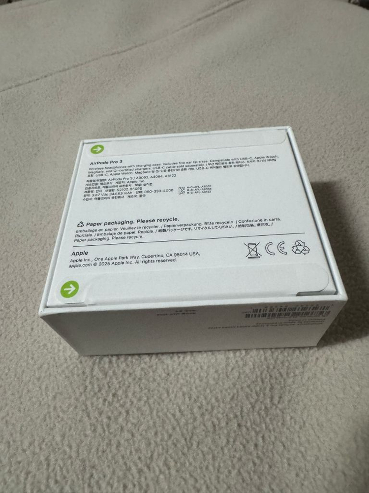 애플 에어팟 프로3세대 미개봉 풀박스 이미지