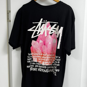 스투시 리플렉션 자수정 반팔 티셔츠 블랙 L 사이즈 팝니다. Stussy 이미지