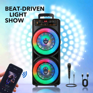 다기능 대형 블루투스 스피커 노래방 스피커 라디오 스피커 새제품 이미지