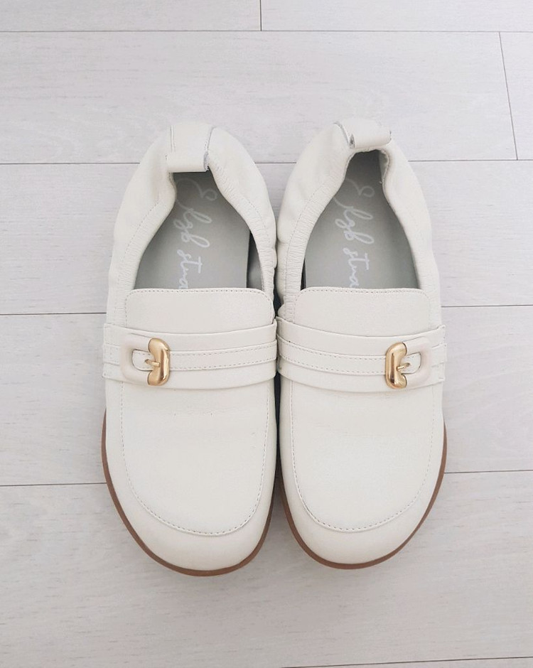 [ 엘리자베스 스튜어트 ] [ 25SS ] 소가죽 밴딩 로퍼 소가죽 로퍼 240 신발 단화 여성화 구두 이미지