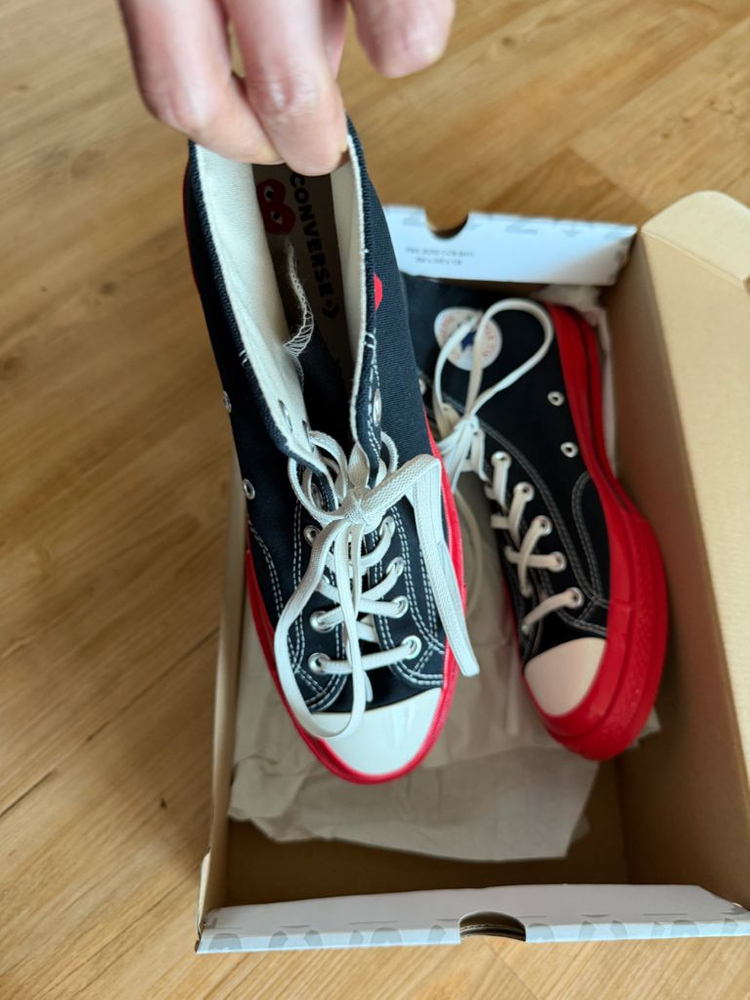 컨버스 꼼데가르송 플레이 하이탑 295 이미지