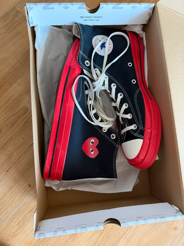 컨버스 꼼데가르송 플레이 하이탑 295 이미지