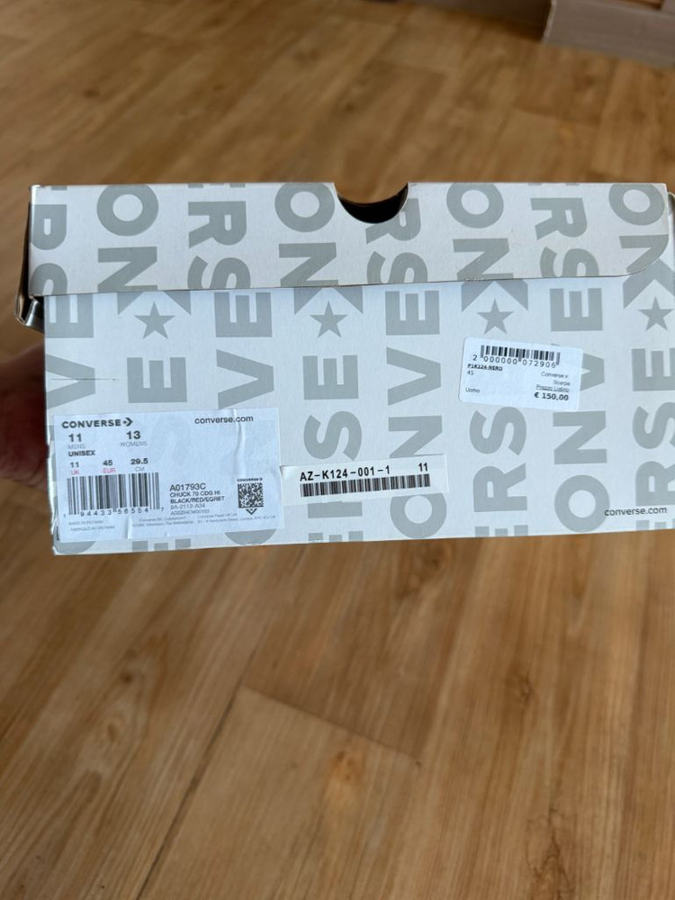 컨버스 꼼데가르송 플레이 하이탑 295 이미지