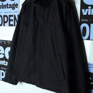 (XL-2XL) 리바이스 집업 바람막이 점퍼자켓 블랙 이미지