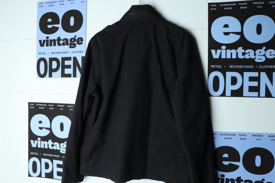 (XL-2XL) 리바이스 집업 바람막이 점퍼자켓 블랙 이미지
