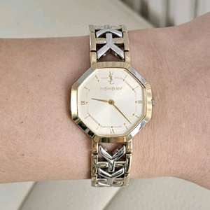 YSL 입생로랑 생로랑 금장 여성 여자 시계 팔찌 이미지