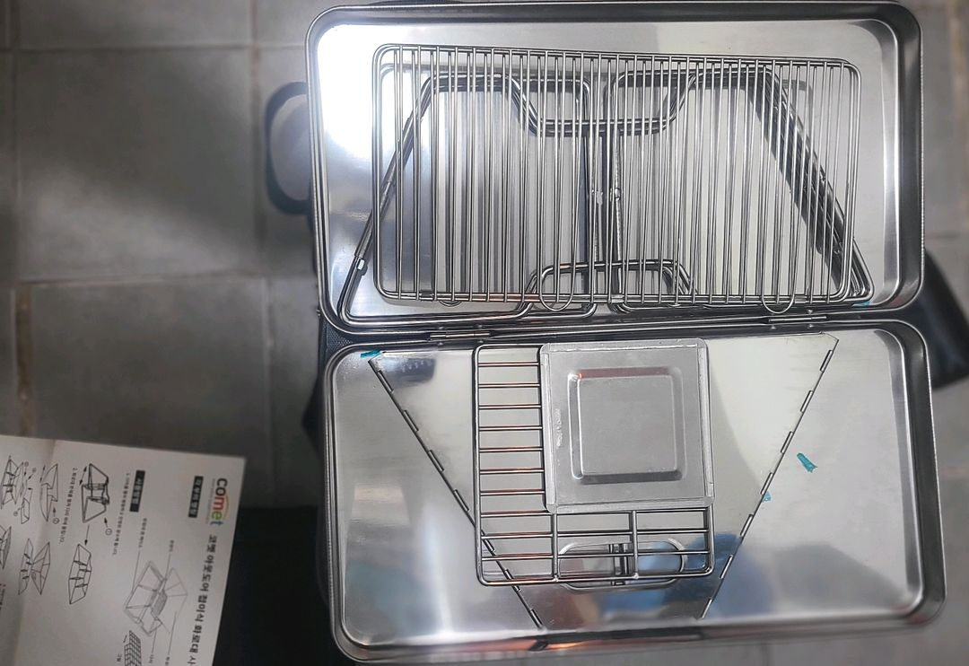 그늘막 텐트+매트, 구이바다 버너, 접이식 화로대. 아이스박스 캐리어 이미지