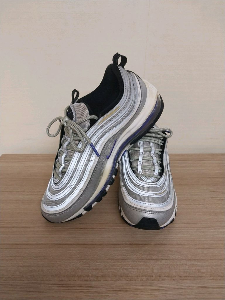 남성 나이키 에어맥스 97 메탈릭실버 페르시안 바이올렛 운동화 (260) 이미지