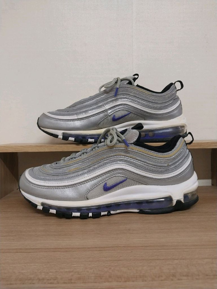 남성 나이키 에어맥스 97 메탈릭실버 페르시안 바이올렛 운동화 (260) 이미지