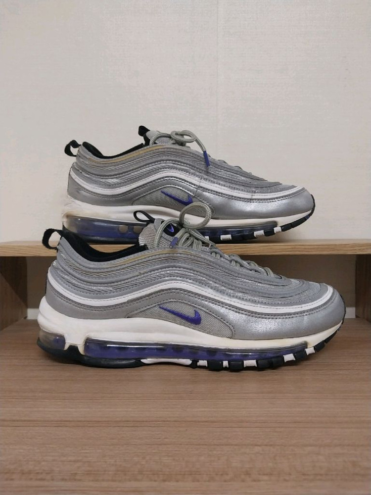 남성 나이키 에어맥스 97 메탈릭실버 페르시안 바이올렛 운동화 (260) 이미지