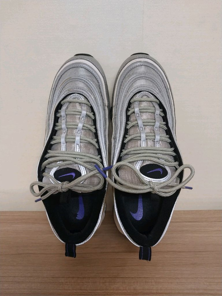 남성 나이키 에어맥스 97 메탈릭실버 페르시안 바이올렛 운동화 (260) 이미지