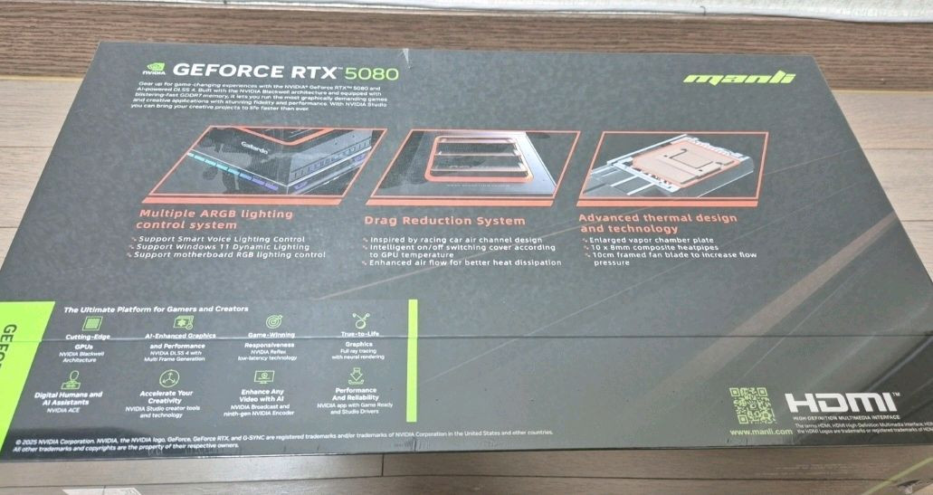 미개봉) 만리 RTX 5080 가야르도 갈라도 새제품 (무상AS 3년) 이미지