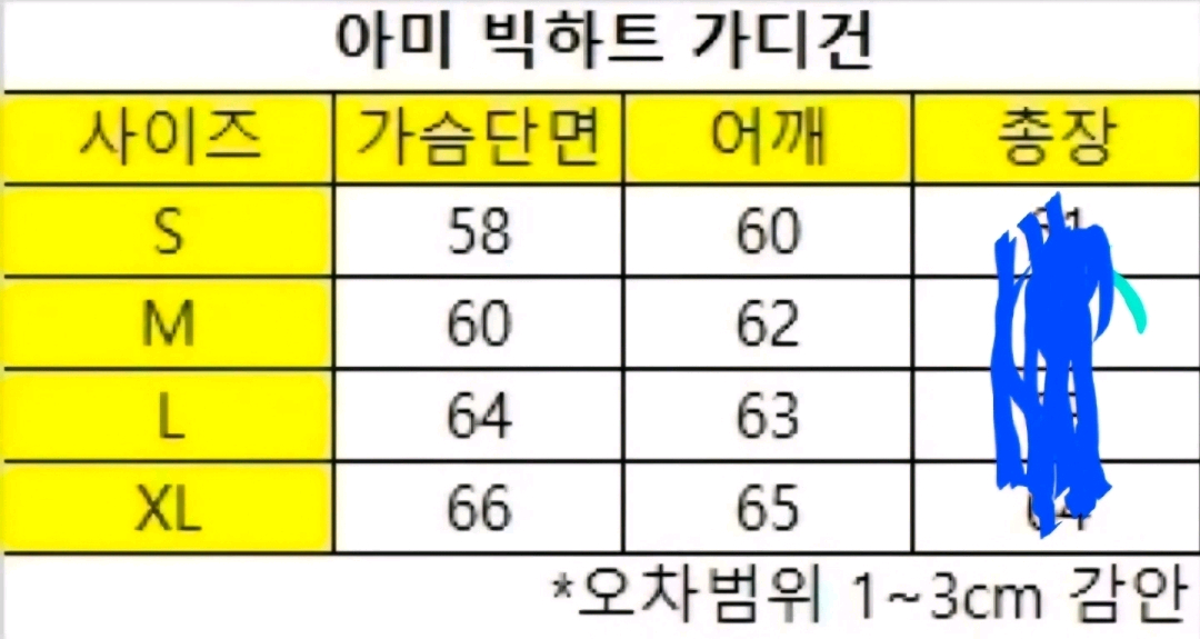 N114정품새상품>아미 인타르시아 빅하트 울 가디건(남여공용) 이미지
