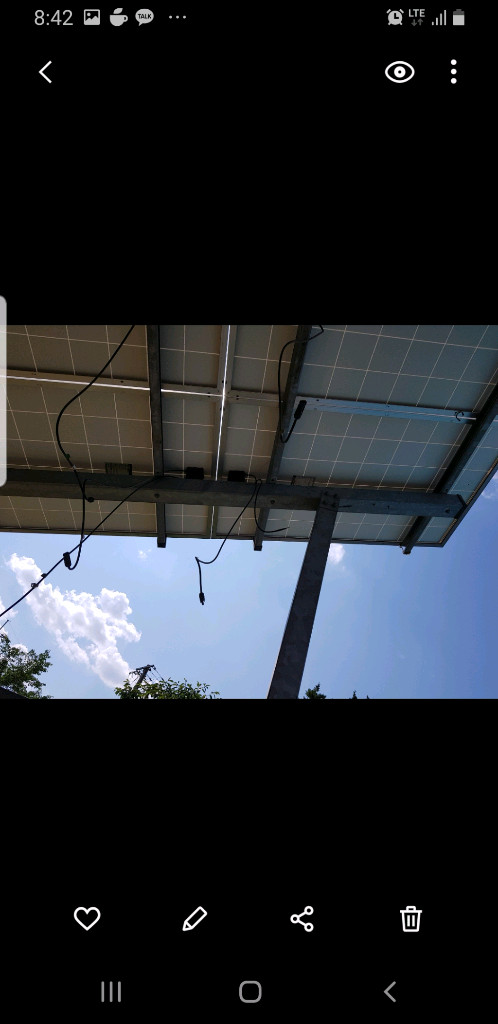 농업용 태양광 패널 시스템 이미지