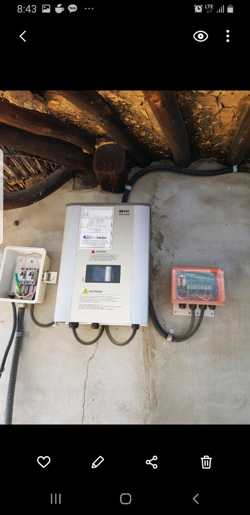 농업용 태양광 패널 시스템 이미지