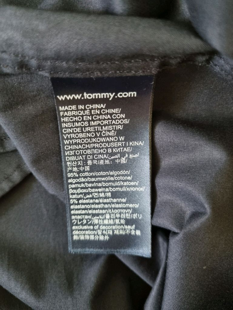 (새상품)타미힐피거 relaxed fit 진네이비 반팔셔츠. 36사이즈 이미지