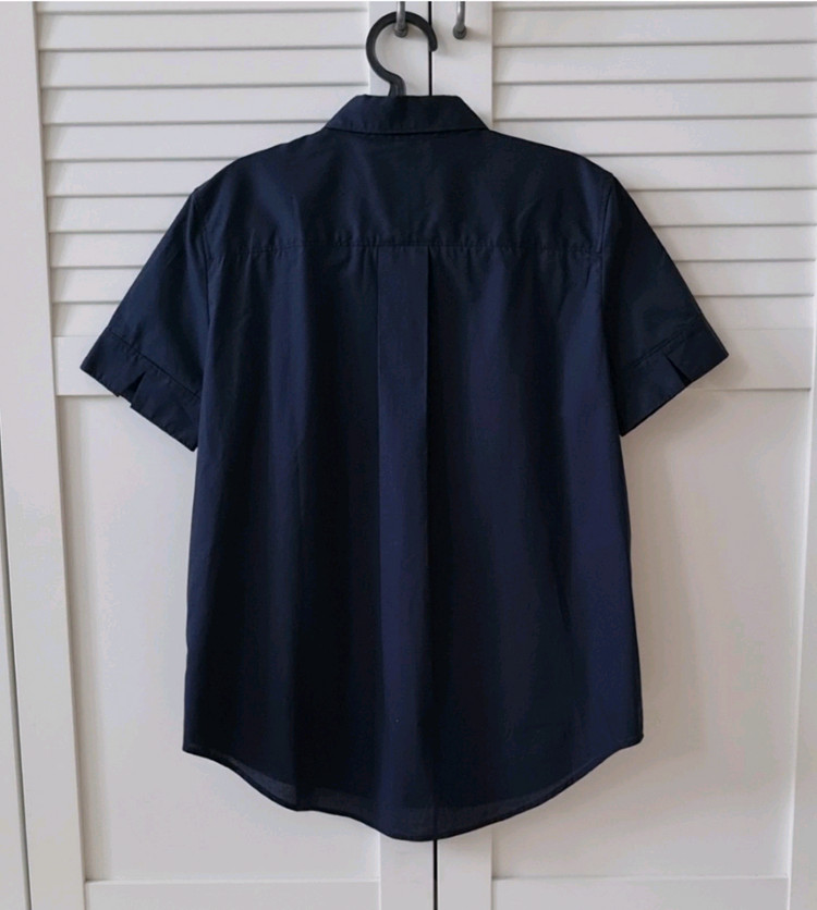 (새상품)타미힐피거 relaxed fit 진네이비 반팔셔츠. 36사이즈 이미지