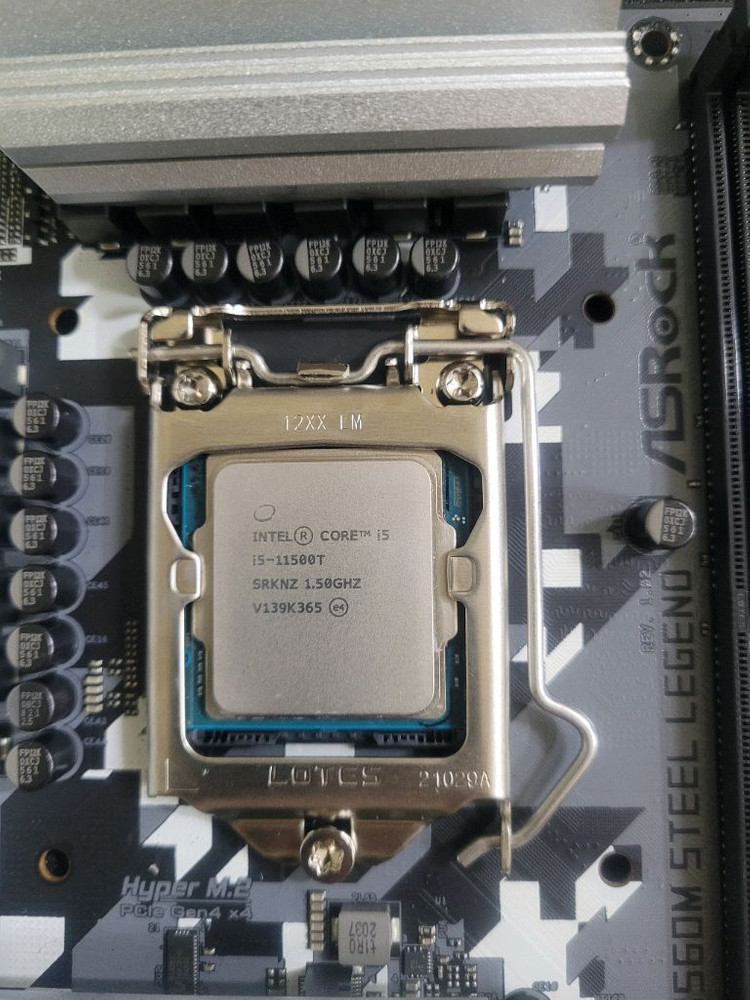 인텔 i5 11500T 애즈락 B560M 스틸레전드 메인보드 세트 저전력 이미지