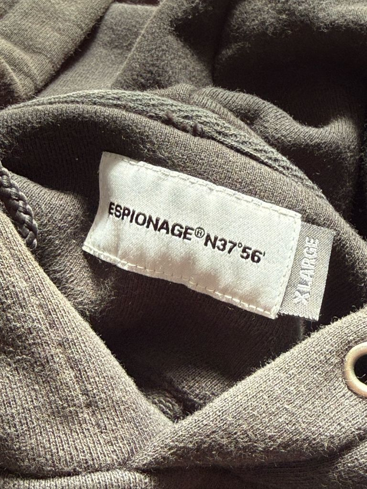 에스피오나지 로고 80s 핏 후디 빈티지 블랙 XL espionage 이미지