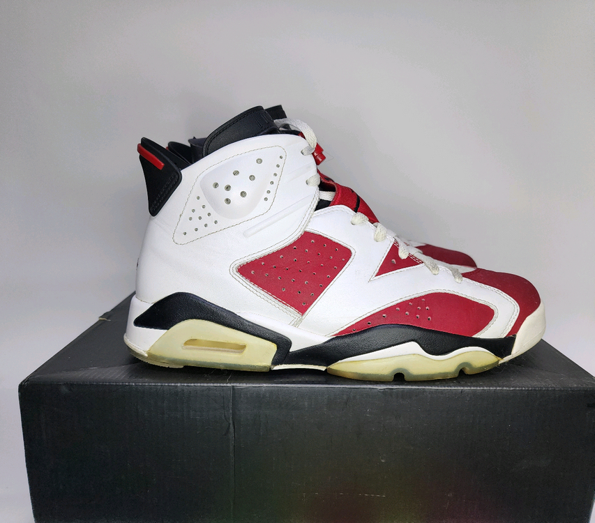 나이키 에어 조던 6 레트로 카마인 2014 모델입니다 275mm 이미지