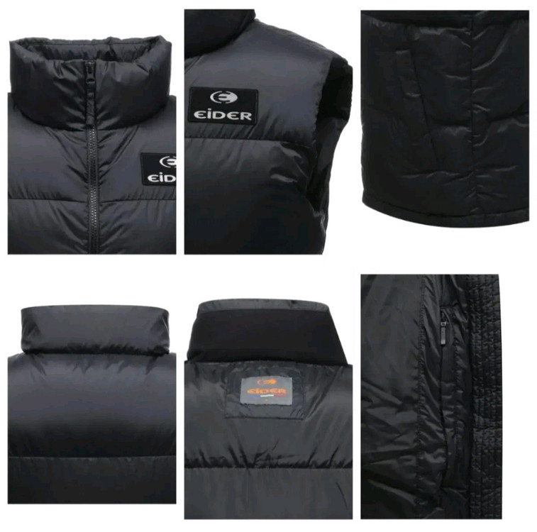 (새제품) 아이더 패딩 베스트 조끼패딩 공용 블랙(S) 이미지