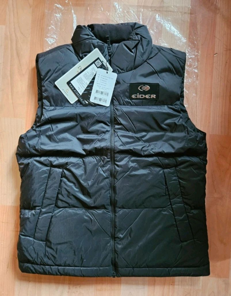 (새제품) 아이더 패딩 베스트 조끼패딩 공용 블랙(S) 이미지