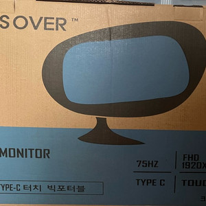크로스오버 24인치 IPS LED 모니터 미사용 이미지